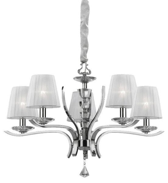 Ideal Lux Pegaso SP5 lampadario a sospensione classico per salotto E14 40W