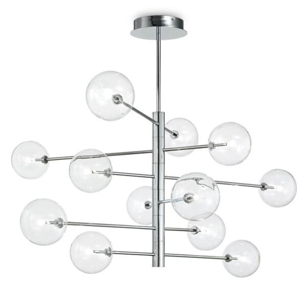 Ideal Lux Equinoxe SP12 lampadario a sospensione classico in vetro soffiato G4 2W