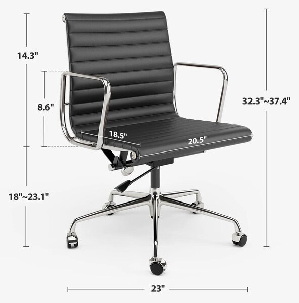 Sedia da ufficio - Sedia per ufficio - Sedie per ufficio - Poltrona - Sedia - Design ergonomico - Altezza regolabile