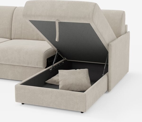 Evans Divano letto angolare con penisola contenitore - design compatto