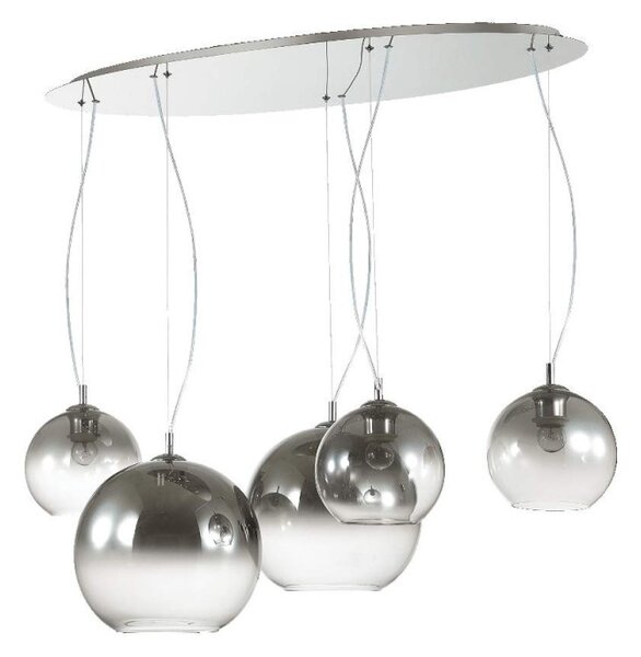 Ideal Lux Nemo Plus SP5 lampadario moderno 5 luci E27 60W cucina e soggiorno