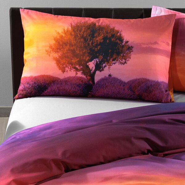 Copripiumino Con Federe MATRIMONIALE Lavender-sunset UNICA Cotone Caleffi