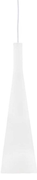 Ideal Lux Milk SP1 lampadario moderno in vetro bianco soffiato e acidato E27 60W
