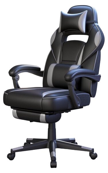 Sedia da gaming - Sedia da ufficio - Sedia da lavoro - Sedia per giocatori - Sedia imbottita - Altezza regolabile: 47-57 cm