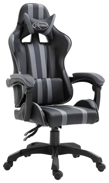 Sedia da gaming – Sedia da ufficio – Sedia per videogiochi – Sedia da gaming nera – Ergonomica, con schienale alto – Regolabile