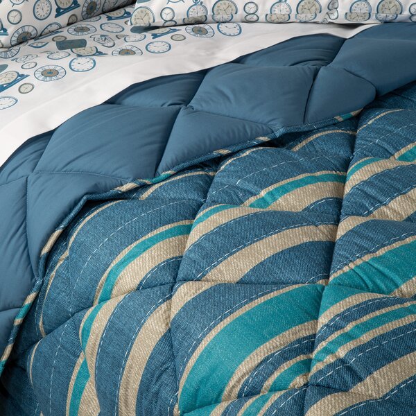 Trapunta In Cotone Sky Blu Singolo New Generation Moderno Blu Caleffi