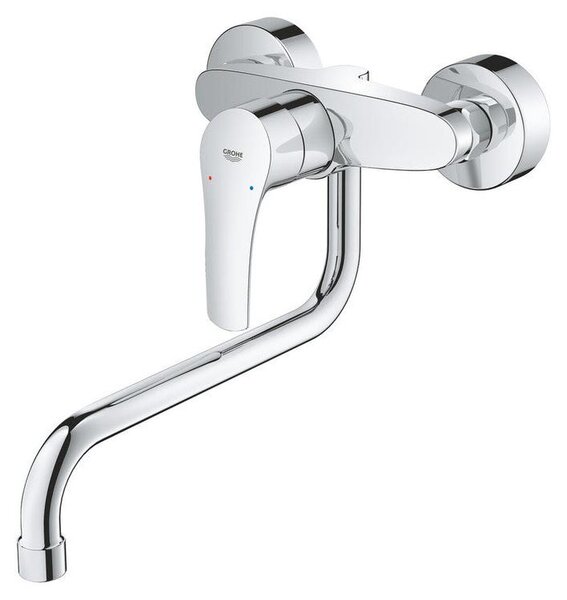 Rubinetto da cucina a colonna singola, con bocchetta girevole a 360° – Cartuccia in Vetroceramica – Cromato