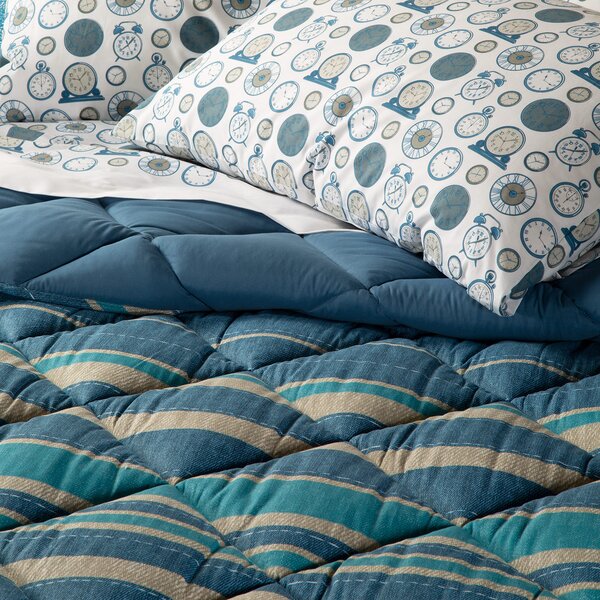 Trapunta In Cotone Sky Blu Singolo New Generation Moderno Blu Caleffi