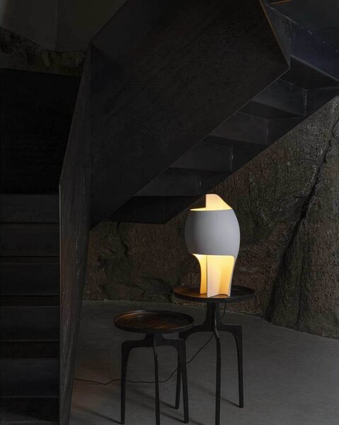 Grande B Lampada da Tavolo Gypsum/Alluminio - DCW