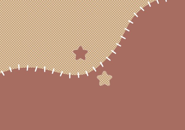 Carta da parati Tessuto marrone e beige con cuciture bianche, Carta da parati per Bambini, Carta da parati popolare, t00733v3 - Tapeko.it