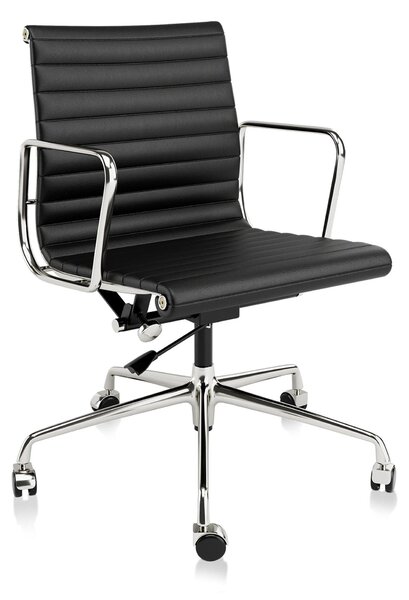Sedia da ufficio - Sedia ergonomica - Sedia girevole - Sedia da gaming - Rivestita in pelle marrone - Altezza regolabile