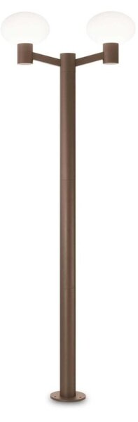 Ideal Lux Clio Mpt2 lampione giardino H197 Coffee