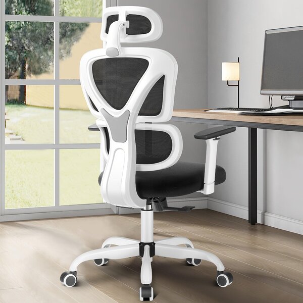 Sedia ergonomica da ufficio - Sedia da ufficio con supporto lombare - Sedia per computer - Sedia da ufficio - Sedia da gaming