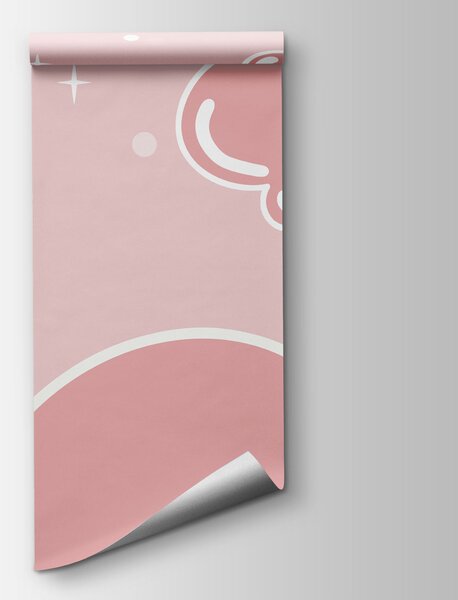 Carta da parati Nuvole rosa nel cielo, Carta da parati Cielo, Carta da parati popolare, t00736v1 - Tapeko.it
