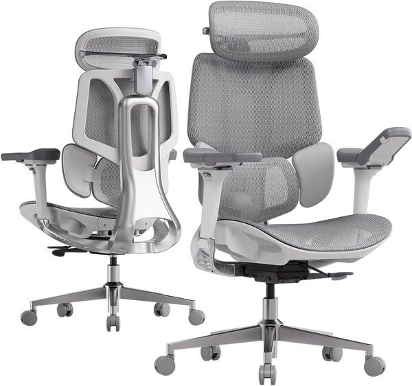 Sedia ergonomica da ufficio - Sedia da ufficio - Sedia da ufficio con schienale a rete - Sedia da lavoro - Sedia girevole - Supporto lombare elastico