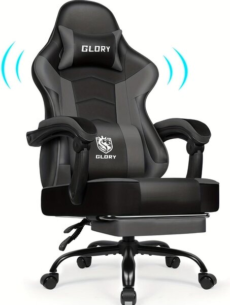 Sedia ergonomica da gaming - Sedia da gioco - Sedia da ufficio - Sedia per PC - Sedia da gaming - Con supporto lombare regolabile