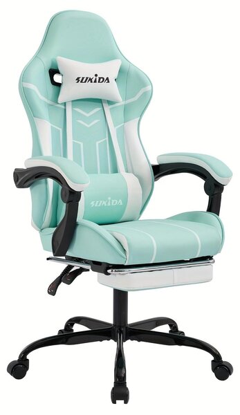 Sedia ergonomica da gaming - Sedia da ufficio - Sedia da gaming - Sedia da lavoro - Poltrona sacco - Schienale regolabile da 90° a 170°