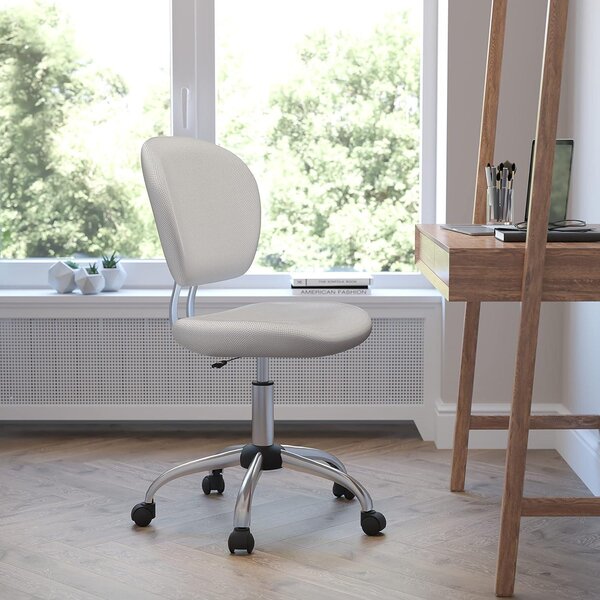 Sedia da ufficio - Sedia da ufficio con rotelle - Sedia da ufficio girevole - Sedia per l'home office - Sedia da ufficio bianca