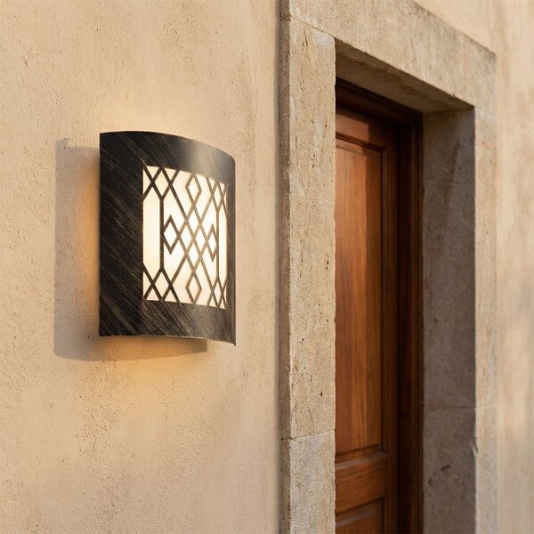 Lampada da parete per esterni moderna marrone ruggine IP44 - Emmerald Classic