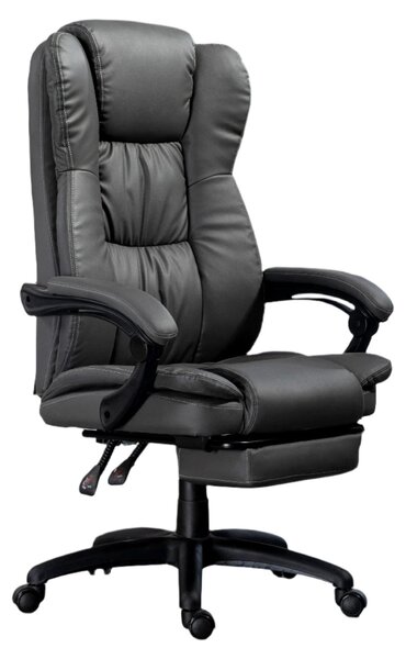 Sedia da ufficio regolabile - Sedia ergonomica - Sedia da ufficio con funzione massaggio - Sedia da ufficio con poggiapiedi