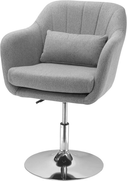 Sedia da lavoro - Sedia da ufficio - Sedia girevole - Sgabello da bar - Sedia da computer - Regolabile, altezza 79-91 cm - Struttura in acciaio