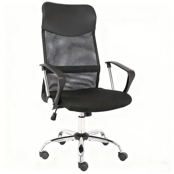 Sedia da ufficio ergonomica con supporto lombare e poggiatesta regolabili – Sedia da ufficio reclinabile