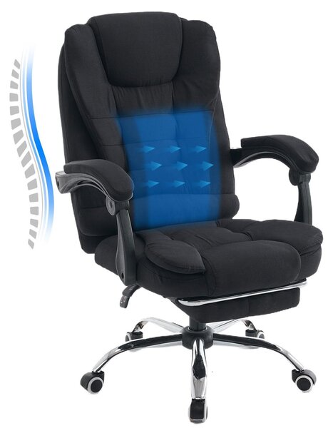 Sedia da ufficio - Sedia per ufficio - Sedia per computer - Sedia da lavoro - Sedia per riunioni - Sedia ergonomica, alta, di colore nero