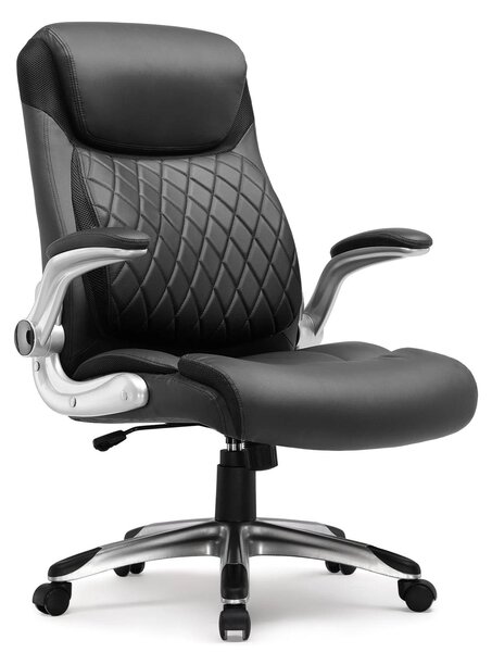 Sedia ergonomica da ufficio - Sedia da ufficio - Sedia da lavoro - Sedia da scrivania con braccioli - Schienale a forma di "S"