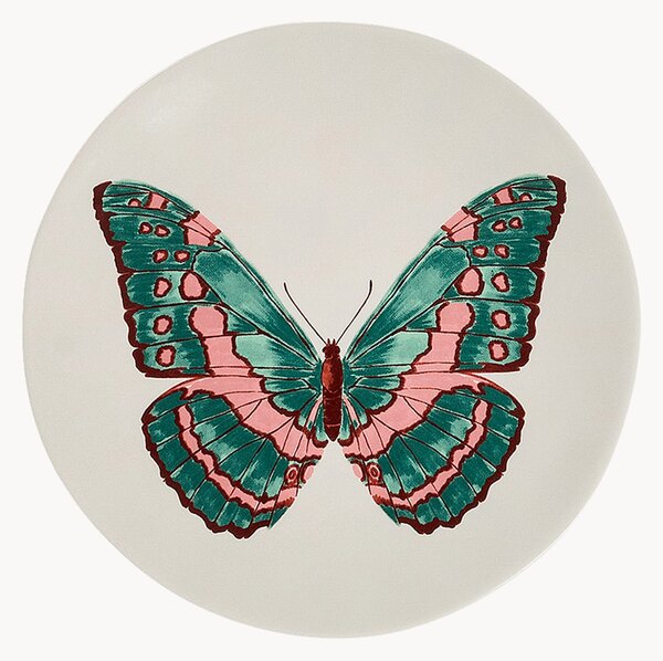 Piatto da dessert fatto a mano Butterfly Manor