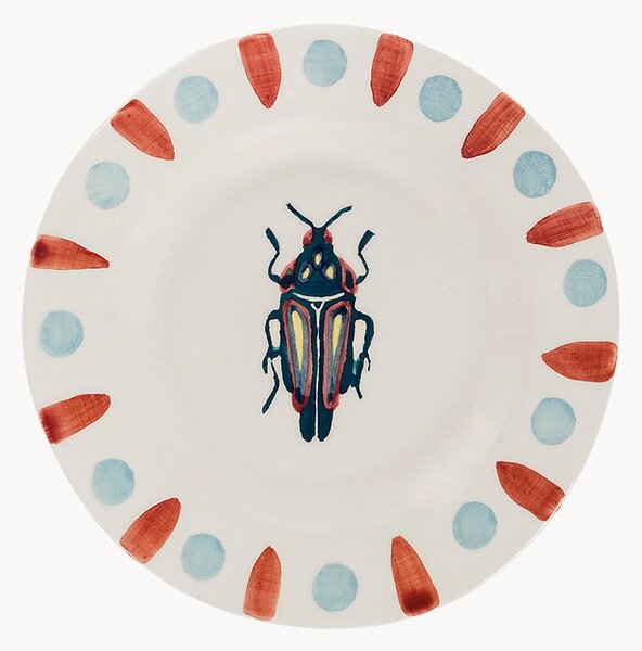 Piatto da dessert dipinto a mano Beetle Bug