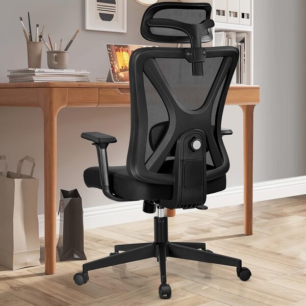 Sedia ergonomica da ufficio - Sedia da scrivania - Sedia per ufficio - Sedia da lavoro - Sedia da scrivania con poggiatesta