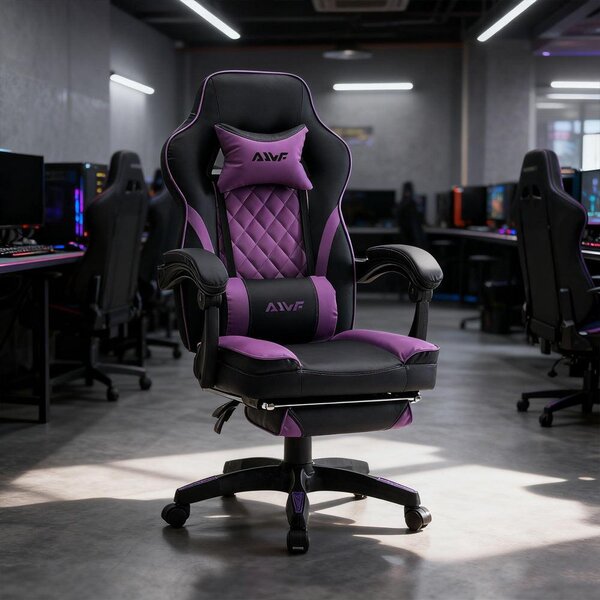 Sedia da gaming - Sedia per videogiochi - Sedia da ufficio - Sedia girevole - Sedia da corsa - Supporto lombare ergonomico