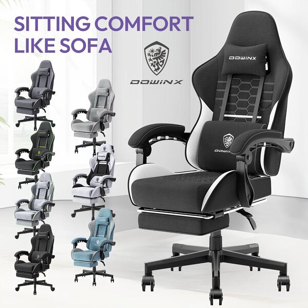 Sedia ergonomica da gaming – Sedia da ufficio – Sedia da lavoro – Sedia con seduta a molle insacchettate