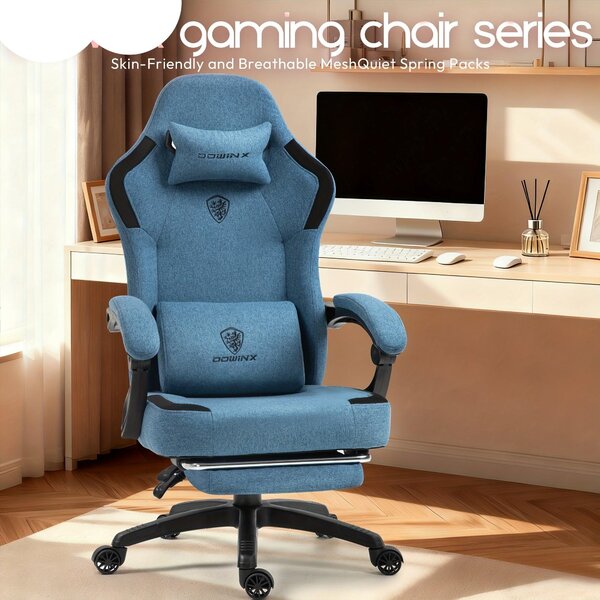 Sedia da ufficio ergonomica - Sedia da lavoro confortevole - Sedia per ufficio - Sedia da scrivania con poggiapiedi