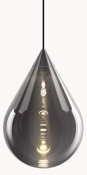 Lampada a sospensione in vetro soffiato con luce regolabile Flare