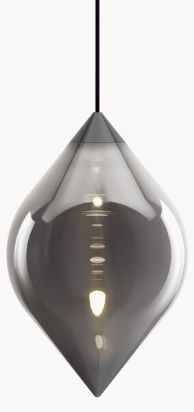Lampada a sospensione in vetro soffiato con luce regolabile Flare