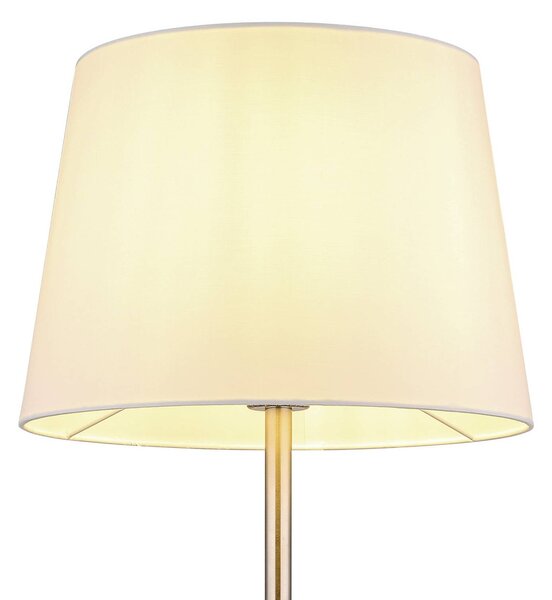 Globo Lampada da terra Joris, Alluminio / Grigio / Zincato, Soggiorno / Sala da pranzo, Tessuto / Stoffa / Seta, Lampada da terra