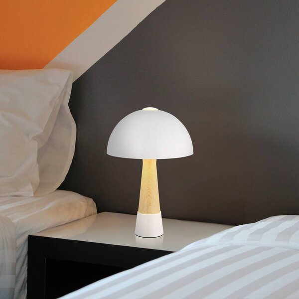 Globo Lampada da tavolo Paulin, Crema / Ambra, Soggiorno / Sala da pranzo, Metallo, Scandinavo, Lampada da tavolo