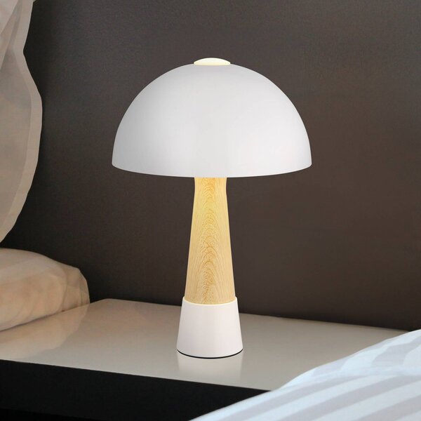 Globo Lampada da tavolo Paulin, Crema / Ambra, Soggiorno / Sala da pranzo, Metallo, Scandinavo, Lampada da tavolo