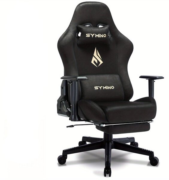 Sedia da ufficio – Sedia da gaming ergonomica con altezza regolabile e braccioli imbottiti