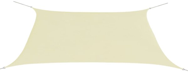 Parasole a Vela Oxford Rettangolare 2x4 m Crema
