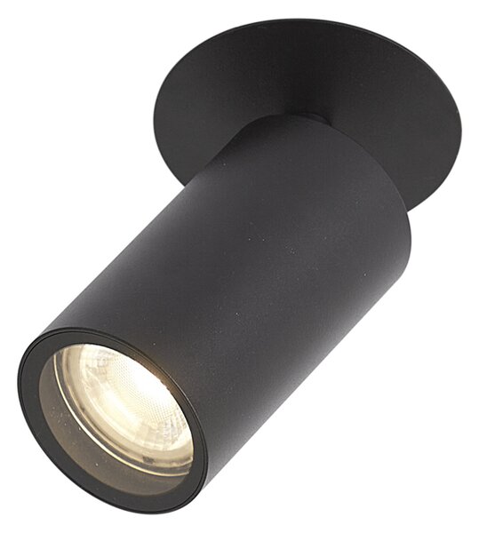 Faretto da incasso moderno nero GU10 50mm IP44 - Chels