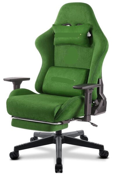 Sedia da gaming - Sedia da ufficio - Sedia ergonomica - Sedia per ufficio - Materiale in pelle scamosciata - Braccioli regolabili
