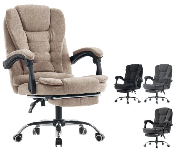 Sedia da ufficio - Sedia da ufficio ergonomica - Sedia da ufficio nera e rossa - Sedia da ufficio con poggiapiedi