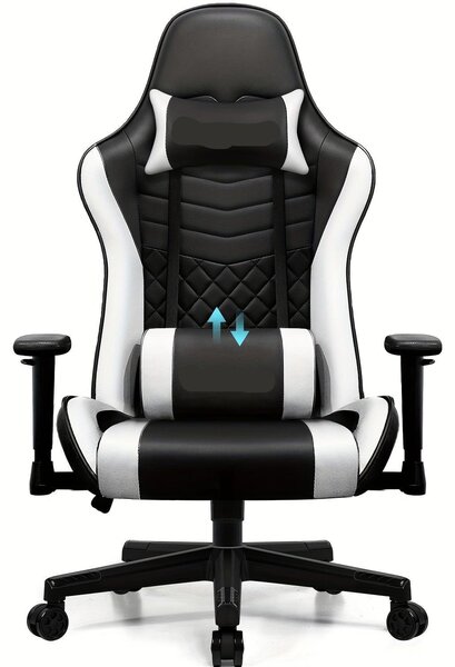 Sedia ergonomica da gaming - Sedia da ufficio - Sedia per giocatori - Sedia da lavoro - Schienale regolabile - Braccioli 4D