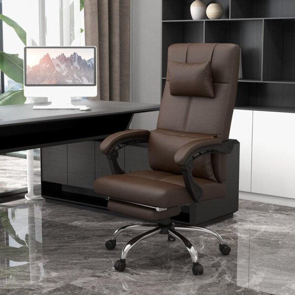 Sedia da ufficio - Sedie da ufficio - Sedia per ufficio - Poltrona da ufficio - Sedia ergonomica - Regolabile - Con poggiapiedi