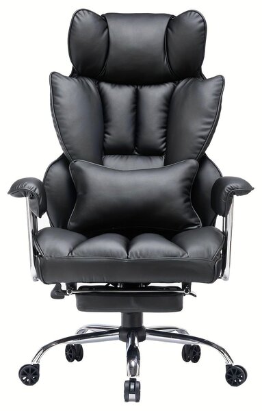 Sedia da ufficio - Sedia da scrivania - Sedia da gaming - Sedia da lavoro - Colore: nero - Capacità di carico: 400 kg