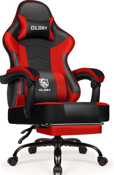 Sedia ergonomica da gaming - Sedia da ufficio - Sedia per videogiochi - Sedia girevole - Sedia regolabile
