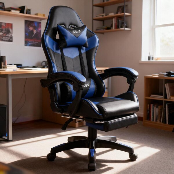 Sedia da gaming - Sedia da ufficio - Sedia per computer - Sedia da gioco - Sedia da lavoro - Design ergonomico