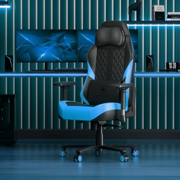 Sedia ergonomica da gaming - Sedia da ufficio - Sedia per computer - Sedia da gaming - Sedia da ufficio - Funzione massaggio con 3 zone
